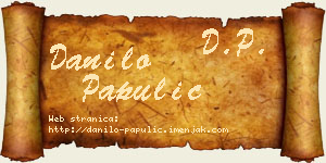 Danilo Papulić vizit kartica